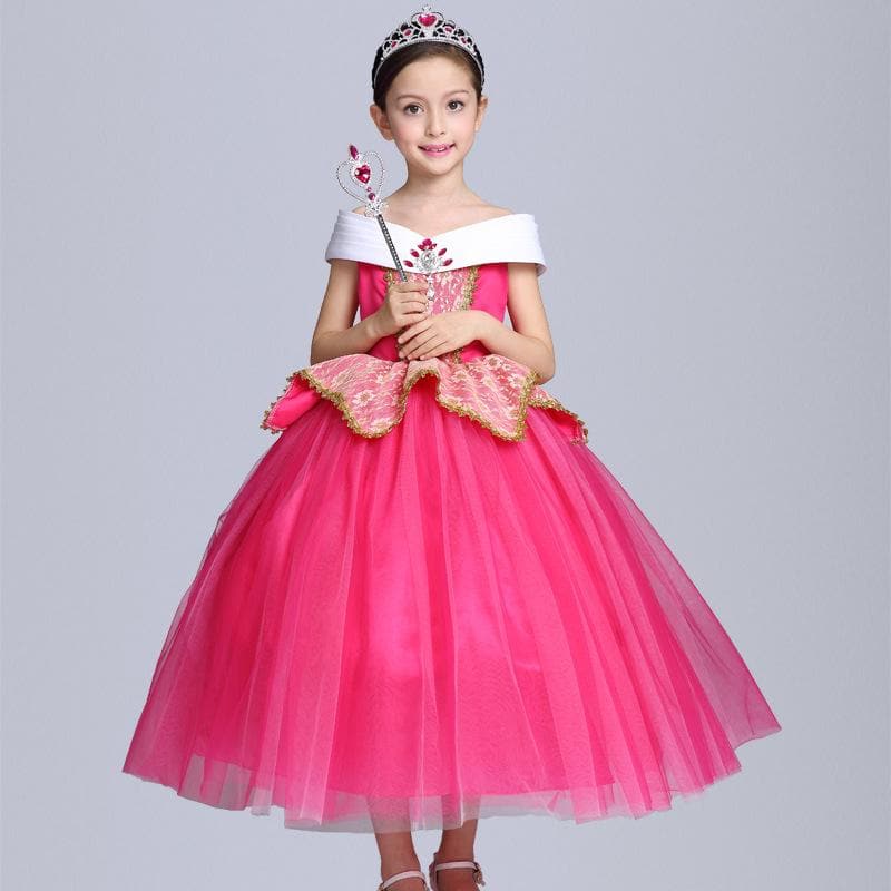 Sleeping Beauty Princess Aurora Dress Costume For Kids