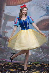 Snow White Princess Dress Halloween Costume for Women/Girls