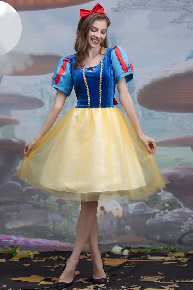 Snow White Princess Dress Halloween Costume for Women/Girls