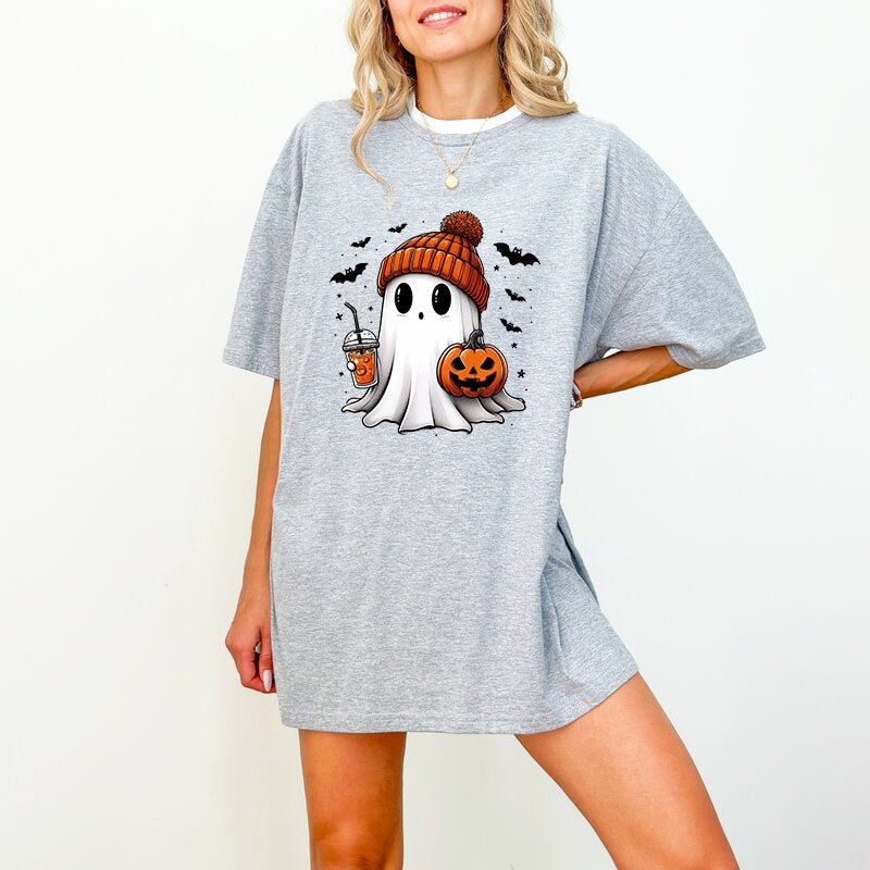 Summerween Ghost, Halloween T Shirt for Women