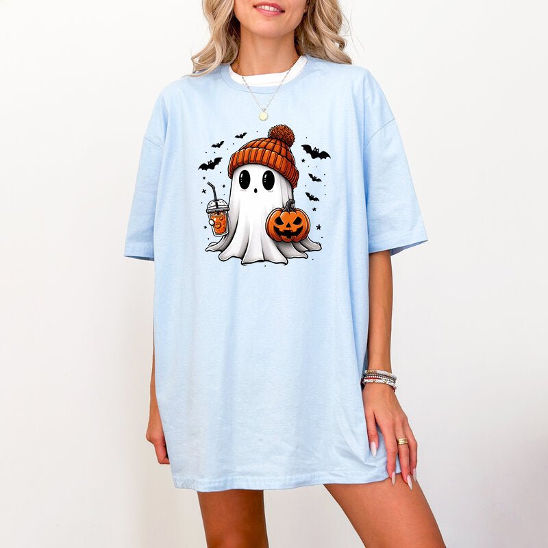 Summerween Ghost, Halloween T Shirt for Women