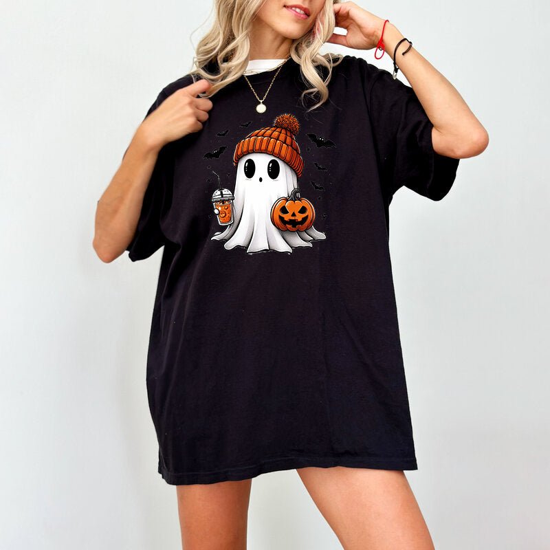 Summerween Ghost, Halloween T Shirt for Women