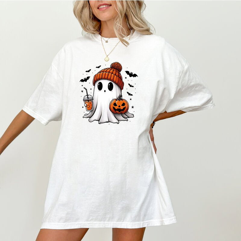 Summerween Ghost, Halloween T Shirt for Women