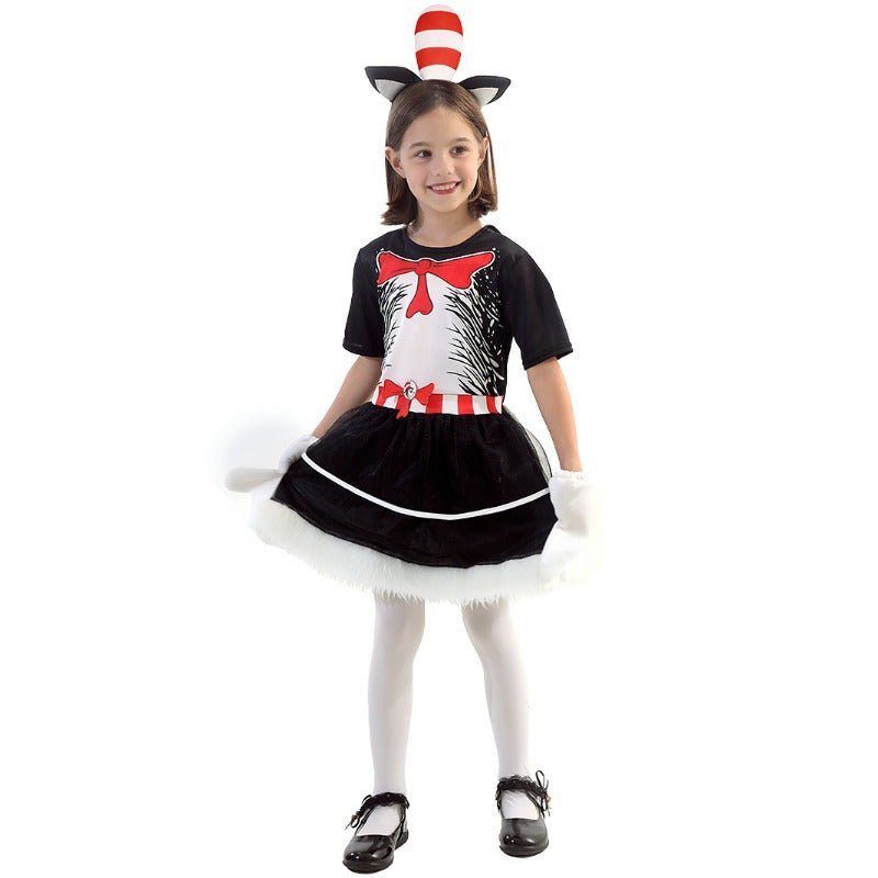 The Cat in the Hat Costume for Kid Girls