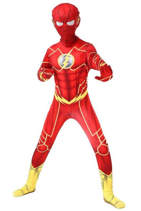 The Flash Bodysuit Costume Cosplay For Kid And Adult