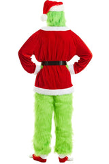 The Grinch Santa Costume Outfit For Adult