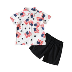 Toddler Boys' July 4th Shirt Outfit