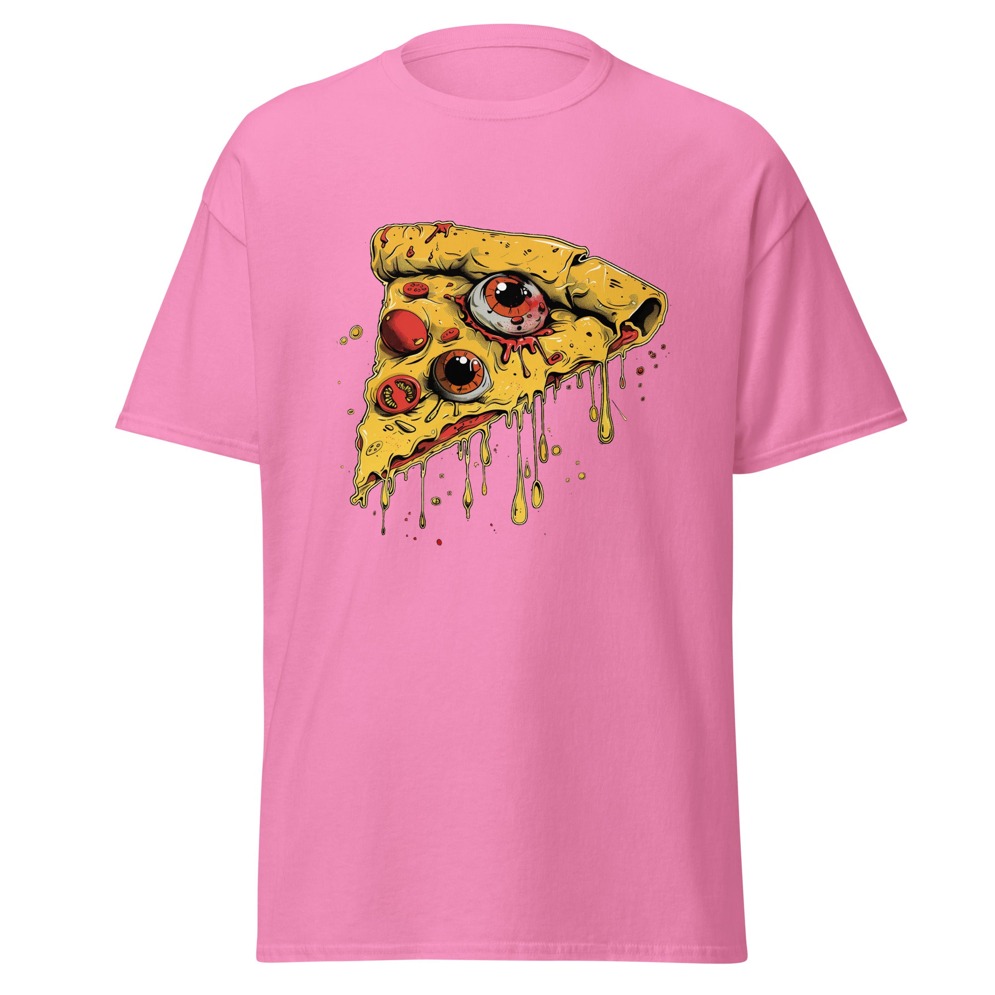 Eyeball Pizza Halloween T Shirt, Unisex