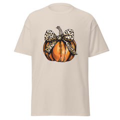 Leopard Print Pumpkin Halloween T Shirt for Women