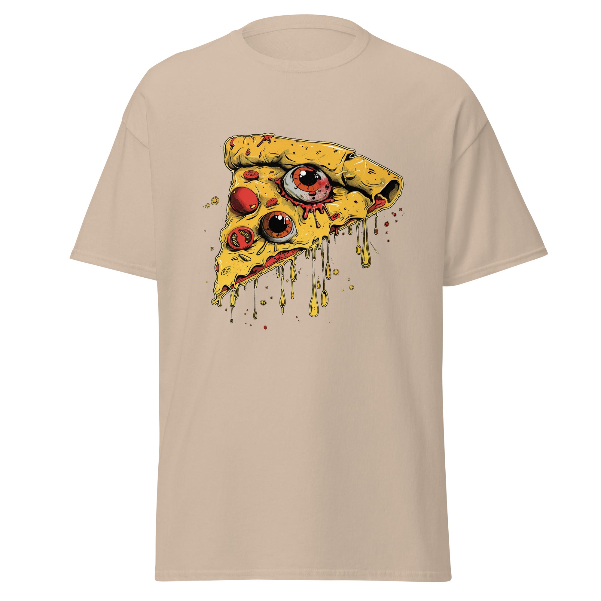 Eyeball Pizza Halloween T Shirt, Unisex