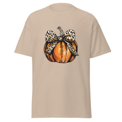 Leopard Print Pumpkin Halloween T Shirt for Women