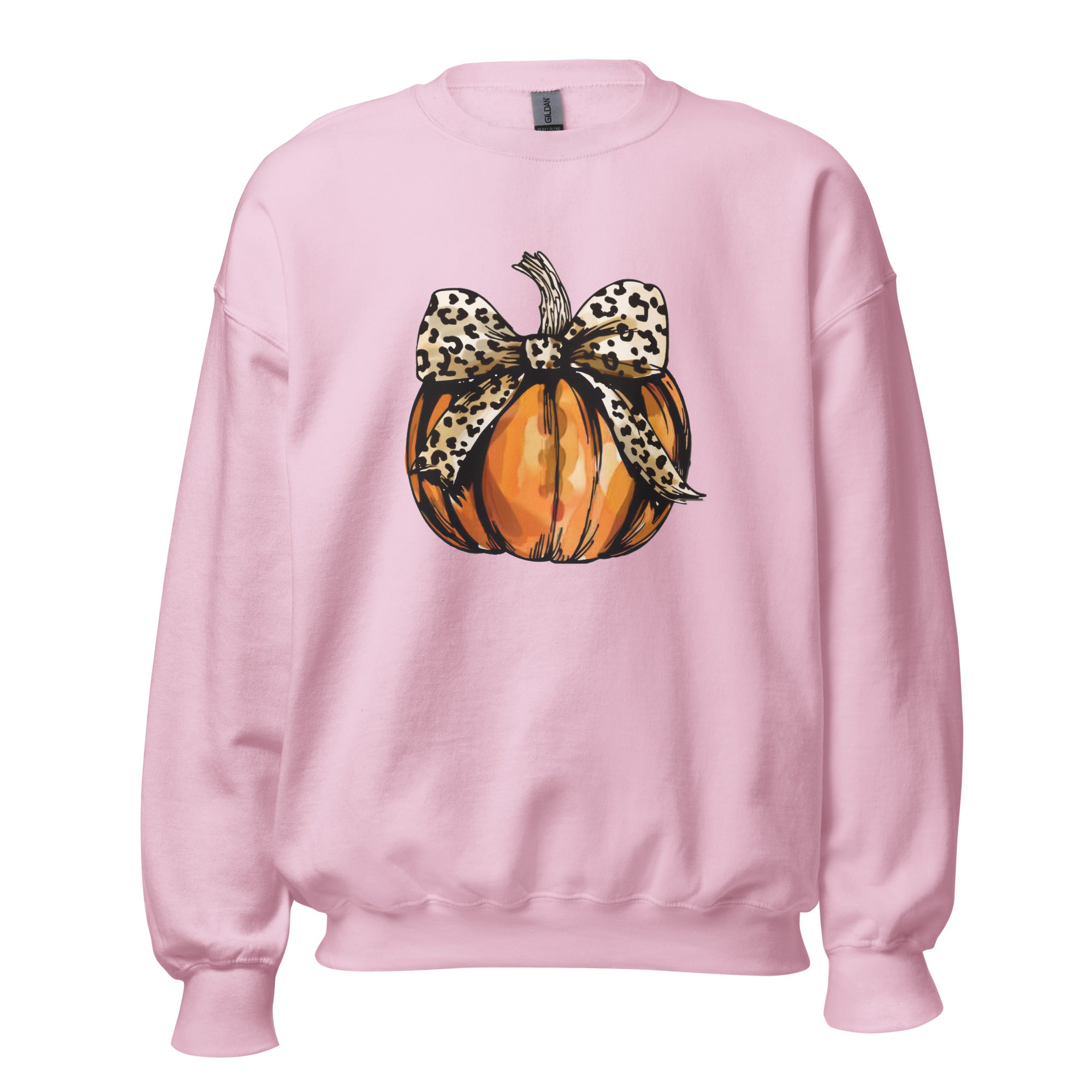 Leopard Print Pumpkin Sweatshirt, Unisex