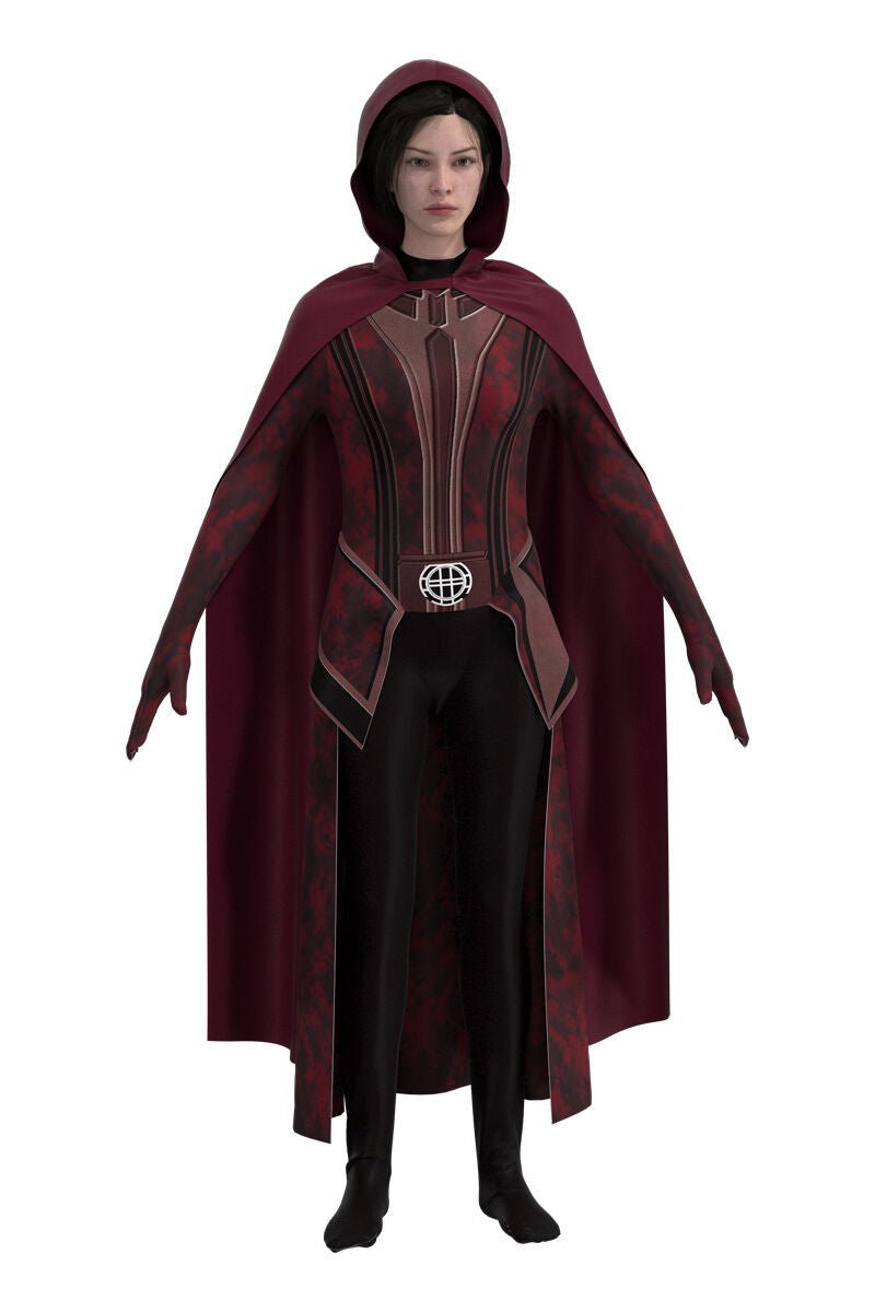 Wanda Vision Cosplay Scarlet Witch Costume For Adult And Kids