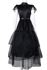 Wednesday Addams Rave'N Dance Dress Costume for Kids and Adults