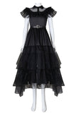 Wednesday Addams Rave'N Dance Dress Costume for Kids and Adults