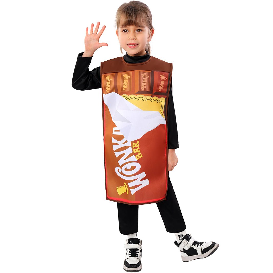 Willy Wonka Chocolate Bar Costume for Kids