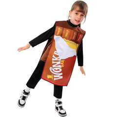 Willy Wonka Chocolate Bar Costume for Kids