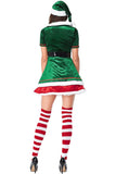 Women Christmas Elf Costume Dress