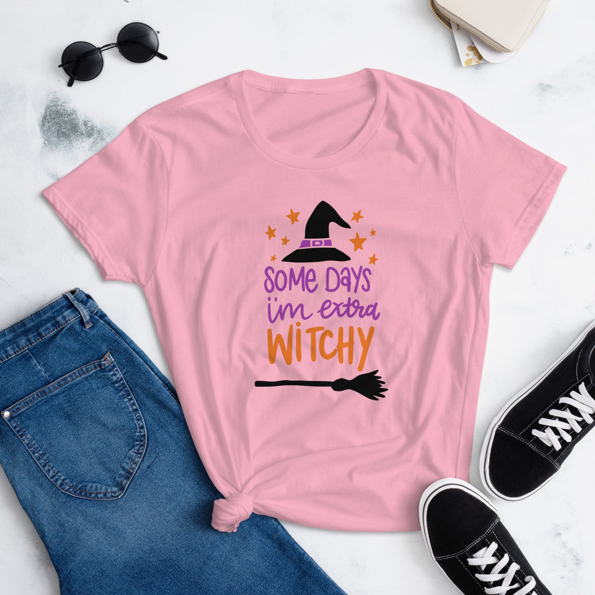 Extra Witchy, Women's Halloween T shirts