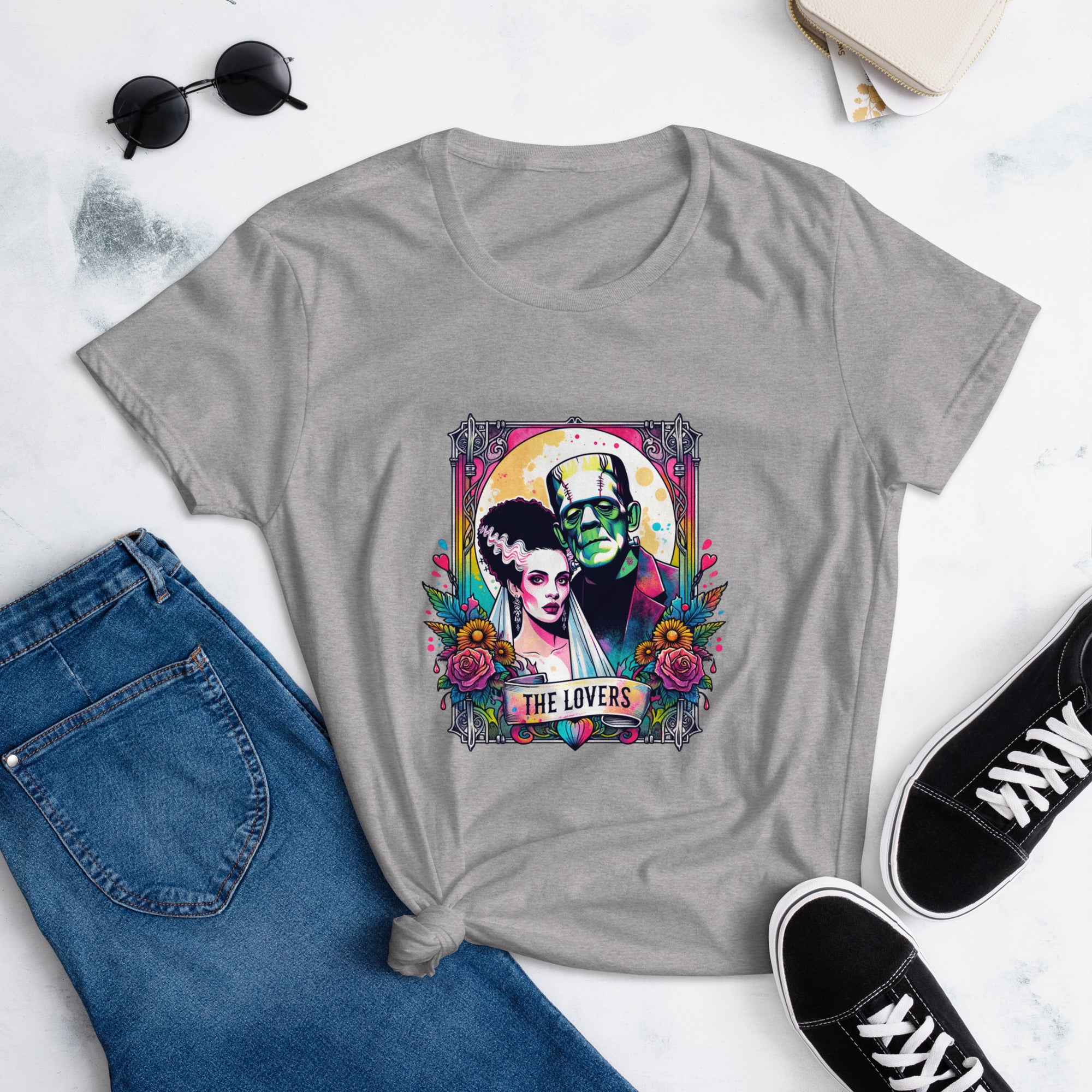 The Bride of Frankenstein Halloween T Shirt for Women