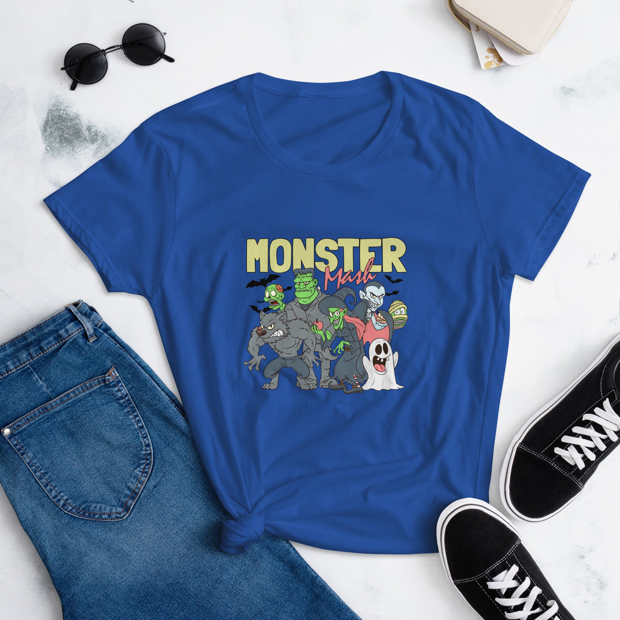Monster Mash Halloween T Shirt For Women
