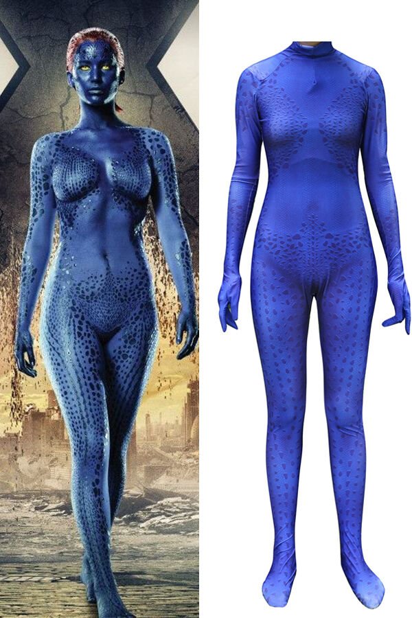 X - Men Apocalypse Jessica Mystique Costume For Adult And Kids