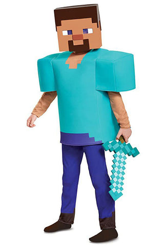 Minecraft Boys Steve Halloween Costume – Hallowitch Costumes